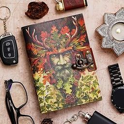SIDDH STORE Vintage Handmade Genuine Leather Diary Journal | Premium Antique String Closure | 200 Handmade Unruled Pages DIARY-54-image-26
