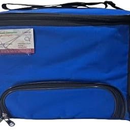 Rexine Carry Bag Community Bag For Nurses, Blue, With Multiple Compartments And Shoulder Strap-image-22