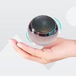 sk Electron Mini Boost 4 Bluetooth Speaker 4D Mini Electroplating Round Steel Speaker - Multicolor Random Colour - Pack of 1-27