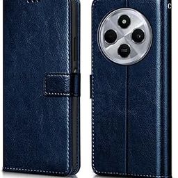 WOW IMAGINE Shock Proof Flip Cover Back Case Cover for Redmi A4 5G | Poco C75 5G | 14C 5G | Poco M7 (Flexible | Leather Finish | Card Pockets Wallet & Stand | Blue)-26