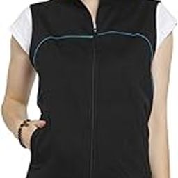Women's Cotton Blend Cotton Regular Fit Sleeveless Standard Length Casual Jacket-picture-18