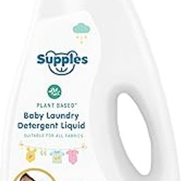 Amazon Brand - Supples Baby Laundry Detergent Liquid | 2 Litre | pH Balanced | Anti-bacterial | Contains Aloevera & Neem Extract | Plant based - Free from Harsh Chemicals-0