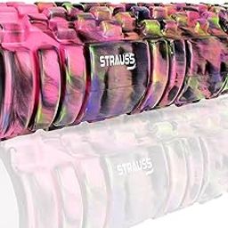 Strauss Deep Tissue Massage Foam Roller|High-Density Muscle Roller for Myofascial Release, Physical Therapy, Yoga, Pilates|Exercise Equipment for Deep Tissue Massage and Muscle Relief|45cm,(Pink)-image-62