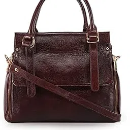 genwayne Women's Leather Handbag, Brown, Llsb170-picture-10