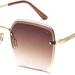 100% UV protected sunglasses for Women | Size- Large | Shape- Square | Model- IRS1141C2SG (Shiny Light Gold)-image-14