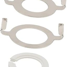 VELURA 2Pcs E27 Lamp Harp Saddle Adapter Premium and 1 E14 Lamp Shade Reducing Ring Gray|2 Pieces E27 Lamp Harp Saddle Bases, 1 Piece E14 Lamp Shade Reducing Ring-picture-20