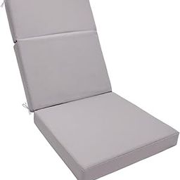 UJEAVETTE Patio Chair Cushion Replacement Rocking Chair Cushion for Poolside Yard Deck Light Gray-image-14