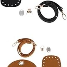 LICHTS®2 Sets PU Handbag Parts for DIY Weave Bag Sewing Handbag Accessories|Clothing, Shoes & Accessories | Womens Handbags & Bags | Handbag Accessories|2 Sets Hand Making Parts (Black, Brown)-image-11