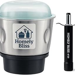 Homely Bliss Mixer Grinder Chutney Jar Fit on 2 Lock & 4 Teeth Coupler with Lighter Gas Stove-image-65