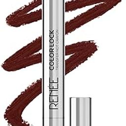 RENEE Colorlock Transfer Not Lip Crayon with Sharpener, SPF 20, Waterproof, Smudgeproof, Lightweight & Long Lasting, Intense Color Payoff with Ultra Matte Finish, Enriched with Vitamin E, Desire 3gm-43