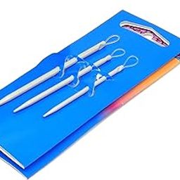 PRANSUNITA Pony Aluminium Sewing Knitting Craft Wool Needles with Large Eye Loops, Size - 7cm, 8cm, 10cm, Set of 3-picture-29