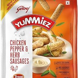 Yummiez Godrej Chicken Pepper and Herb Sausage Pouch,250 G-picture-5