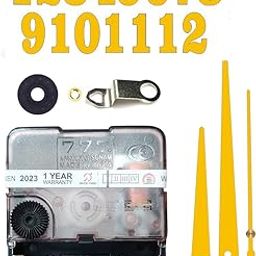 YONOTA® 12 Pcs Arabic Mirrored Acrylic Numerals Movement Machine 22mm for Wood Resin Marble Clock Fancy Needles Pack 2 (Gold D3)-image-59