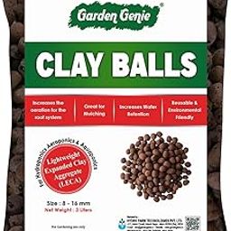Clay Balls for Plants 2.6 Liters, Hydrotons Leca Balls for Multiple Uses - Hydroponics, Aeroponics and Aquaponics, Indoor and Outdoor Pots Decoration and Garden Beds (8-16 mm)-11