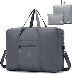 Travel Duffle Bag 55x40x20cm for Emirates Airline Foldable 45L Large Capacity Hospital Bag Sports Gym Bag Overnight Weekender Bag Carry On Bag Suitable for Aviation Flight Size for Man Women-image-57