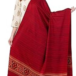 Kullu Shawls for Women, Woven Design Women's Shawl for Winters, Inspired by Himachal Handicrafts Size-40x80-image-29