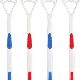 AmigozZ plastic tongue cleaner Fights Bad Breath & Oral Health Care Improved Taste Sense for fresh people of india for adult & children Flexible Handle Easy to Use. (4pcs)-image-32