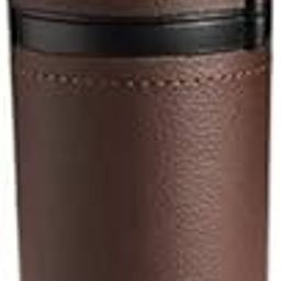 Automaze PU Leather Plus ABS, Car Cylindrical Cup Holder Tissue Holder Box with 3 Ply 40 Pulls Tissues (Brown)-31