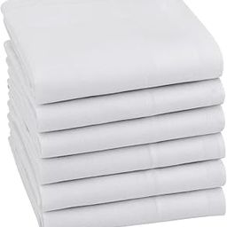 White Cotton Handkerchiefs For Men, Big Size Soft Hanky Rumal (Size: 43 x 43 cm) Pack-4, 6 &12-picture-29