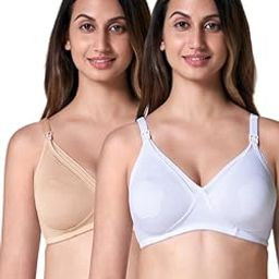 Women's Cotton Maternity Bra/Nursing Bra/Feeding Bra, Comfort for Breastfeeding Mothers, Featuring Convenient Clasps with Nipple Concealer_Mother Hood-image-13