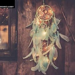 Grab Classy Cotton Dream Catcher (4.7 x 13.8 inch, Light Green)-image-44
