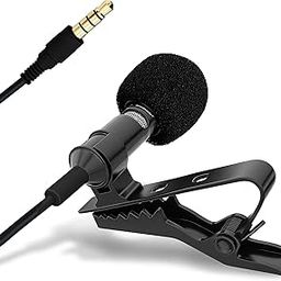 Metal Professional Collar Mic, Voice Recording Filter Microphone for Singing, YouTube, DSLR Camera, Smartphones_M191-23