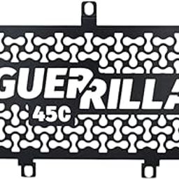 Guerrilla 450 Black Radiator Grille with Mesh Pattern Big Size Logo-image-10