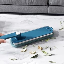 SNEHMURTI 360°Rotatable Brush with Folding Long Handle, Microfiber Flat Floor mop Rotatable Cleaning Brush Glass Wiper Window Cleaner Floor Cleaning Car Glass Cleaning Scraper Dust Mop-image-94