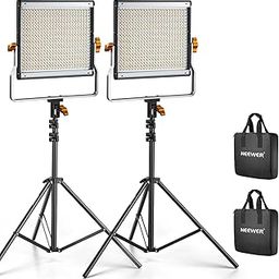 Neewer 2 Packs Dimmable Bi-Color 480 LED Video Light and Stand Lighting Kit Includes: 3200-5600K CRI 96+ LED Panel with U Bracket, 75 inches Light Stand for YouTube Studio Photography, Video Shooting-21
