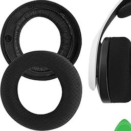 Geekria Comfort Mesh Fabric Replacement Ear Pads for Sony PlayStation 5 Pulse 3D Headphones Ear Cushions, Repair Parts (Black)-image-3