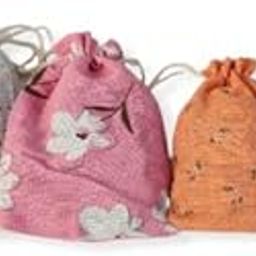VINAYAKAMART Fabric Cotten Potli Bags For Return Gifts,Size-4X6Inches(10X15 Cms) Pack Of 15.,Assorted-image-66