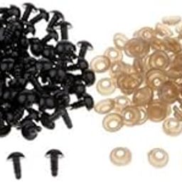 TRENDYNEST® 4x100Pcs Black Poly Safety Eyes for Teddy Bear/Doll/Toy Animal/Felting 9mm | Crafts | Sewing | Other Sewing-image-23