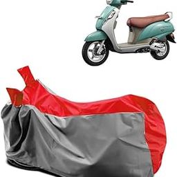 RABABLI- Scooter Body Cover Compatible with Suzuki Access 125 Dustproof,Sun Heat,Rain & UV All Protection Cover(Gray & RED)-image-90