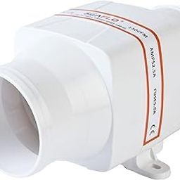 SEAFLO 3" In-Line Marine Bilge Air Blower 12V 130 CFM Quiet Boat White-image-79