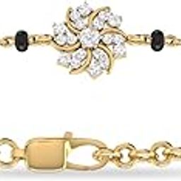 pc jeweller 18k (750) Yellow Gold and Diamond Bracelet for Women-picture-11