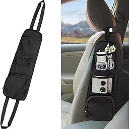 TYAGY Car Seat Side Organizer, Multi-Pocket Storage Bag, Mesh Net Holder for Phone Wallet Glasses, Compatible with Cars SUVs Trucks-14