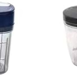 Agile Premium XL 900ML 6 Blades Chopper with 900ML Handy Chopper for Kitchen with Whisker Easy to Chopping Onion and Vegetable Pack of 2 Combo (Premium + Standard)-image-79