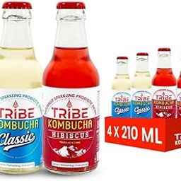 Tribe Kombucha Naturally Sparkling Herbal Tea | Probiotic Super Drink |Gut Friendly | Gluten free | Antioxidant and Hydration | Pack of 4 |210 ML-picture-11