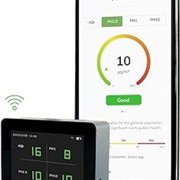 Prana Air Pocket PM2.5 Air Quality Monitor (WiFi) | Smallest Portable Pollution Device for Home, Office, School-11