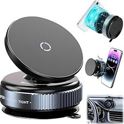 HEAVYTROOPER 360° Vaccum Magnetic Phones Holder, Magnetic Car Phone Mount for Gym, Hands-Free Suction Cup Phones Holder for Car/Mirror/, Car Mount Compatible with All Mobile (Non-Extended)- Gympod-16