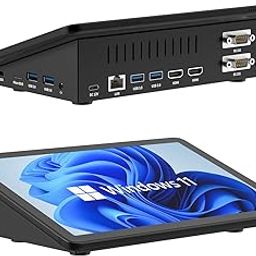 HIGOLEPC Mini PC,10.1 Inch Touchscreen Mini Computer Mini Desk PC with Battery,Celeron J4125 8GB RAM/128GB ROM,Dual R232 HDMI,BT 5.2,WiFi 5,Type-C,Support Auto-Boot-14