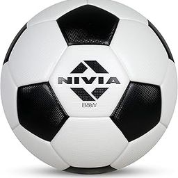 Nivia B&W Football, Thermobond, 32 Panels, Suitable for Soft & Wet Ground, Hard Ground, Football for Men and Women Size-5 (Black and White)-image-85