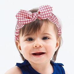 Bembika Printed Bow Headband For Baby Girl Hair Accessories For Girls Baby Headband Pink-77