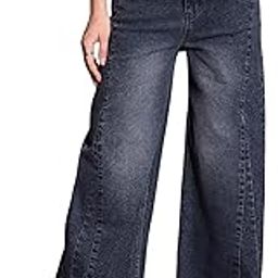 Blue Front Seam Straight Fit Jeans-image-31