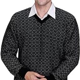 Full Sleeve V-Neck Woollen Sweater for Men-image-46