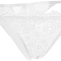4xWomen's Strap Sheer Lace Mini G-string Briefs Panties Underwear White-image-34