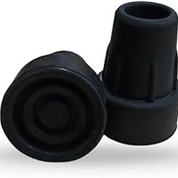 Sunbeam Enterprises® Crutch Tip | Crutch Rubber Ferrule (2 - Piece) Size -22mm (BLACK)-image-89