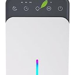 Home Dehumidifier, 50oz (1500ml) Room Dehumidifier with Auto Shut-off, Sleep Mode, Auto Defrost, Efficient and Silent Portable Small Dehumidifier with Timer, 7-Color Lights, 2 Working Modes-image-10