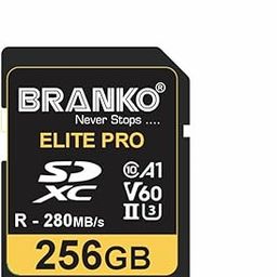 BRANKO || V60 SD Card for 4K Video for DSLR and Mirrorless Cameras Upto 280MB/s Read & Upto 180MB/s Write (256 GB)-75