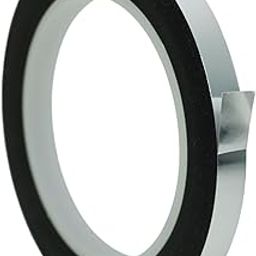 T.R.U. MMYP-1 Metalized Polyester Film Tape with Acrylic Adhesive. Multiple Colors Available (Silver, 3/8 in.)-image-61